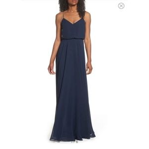 Jenny Yoo Inesse Bridesmaid Dress Navy size 2
